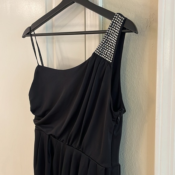 ✨ Y2K One Shoulder Embellished Mini Handkerchief Dress, Circa 2008 Size: M - Picture 14 of 17